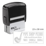 Zīmogs COLOP Printer40 melns korpuss,  bez krāsas spilventiņš