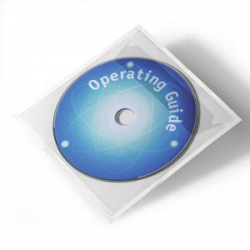 Pašlīpošas kabatas CD/DVD diskiem 10gab. 127x127mm,  DURABLE