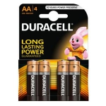 Baterijas AA LR6 DURACEL Alcaline 1.5V cena par 4gab.