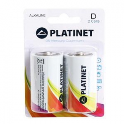 Baterija LR20 1.5V D 2gab Alkaline Platinet