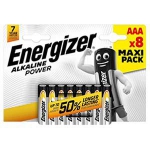 Baterijas AAA LR03 Alkaline 8gab. Energizer