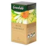 GREENFIELD Rich Camomile zāļu tēja 25x1.5g