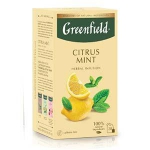 GREENFIELD Citrus Mint zāļu tēja 20x1.5g